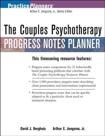 Tapa de The Couples Psychotherapy Progress Notes Planner (Practice Planners)