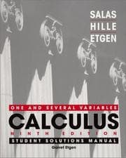 Tapa de Student Solutions Manual to accompany Calculus