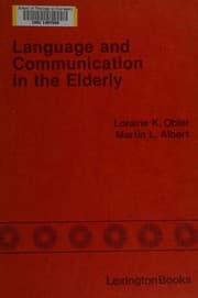 Tapa de Language and communication in the elderly