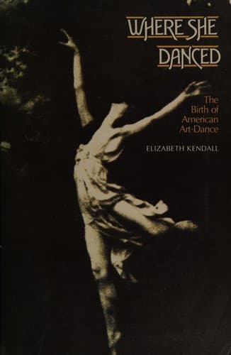 Tapa de Where she danced