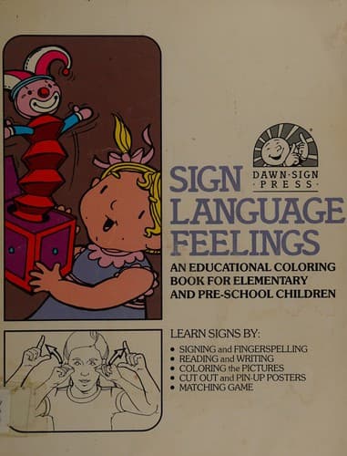 Tapa de Sign language feelings