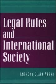 Tapa de Legal Rules and International Society