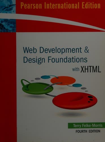 Tapa de Web Development and Design Foundations with XHTML