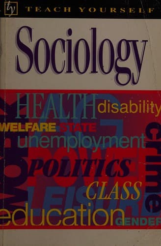 Tapa de Sociology