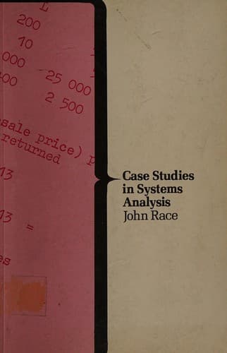 Tapa de Case studies in systems analysis