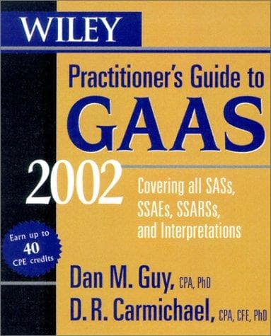 Tapa de Practitioner's Guide to GAAS '99