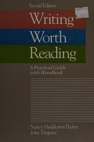 Tapa de Writing worth reading