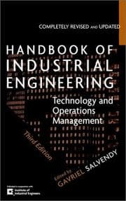 Tapa de Handbook of industrial engineering