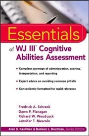 Tapa de Essentials of WJ III cognitive abilities assessment