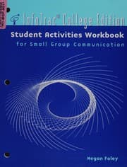 Tapa de InfoTrac  College Edition Student Workbook for Small Group Communication
