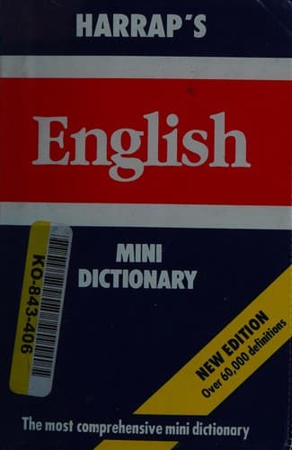 Tapa de Harrap's English Mini Dictionary