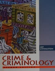 Tapa de Crime and criminology