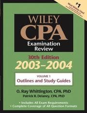 Tapa de Wiley CPA Examination Review, Outlines and Study Guidelines