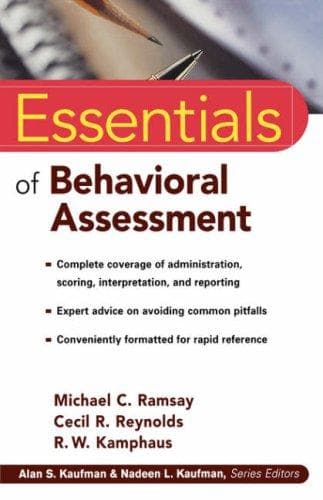 Tapa de Essentials of behavioral assessment