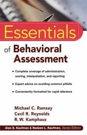 Tapa de Essentials of behavioral assessment