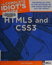 Tapa de The complete idiot's guide to HTML5 and CSS3