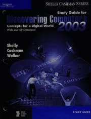 Tapa de Study guide for discovering computers 2003
