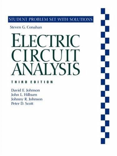 Tapa de Electric Circuit Analysis, 3e Student Problem Set and Solutions