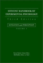 Tapa de Steven's handbook of experimental psychology