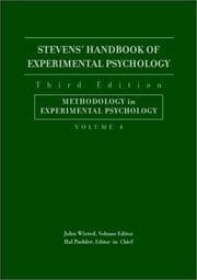 Tapa de Stevens' Handbook of Experimental Psychology, Methodology in Experimental Psychology