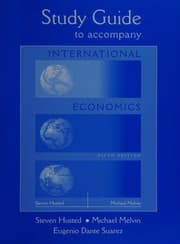 Tapa de Study guide to accompany International economics, 5th edition