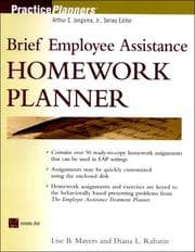 Tapa de Brief employee assistance homework planner