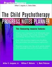 Tapa de Child Psychotherapy Progress Notes Planner