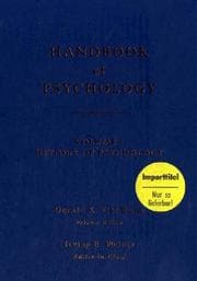 Tapa de Handbook of Psychology Vol. 1