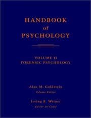 Tapa de Handbook of Psychology Vol. 11