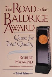 Tapa de The road to the Baldrige Award