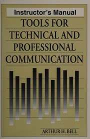 Tapa de Tools for Technical Communication-Instr