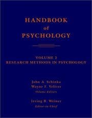 Tapa de Handbook of psychology