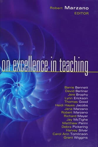 Tapa de On excellence in teaching