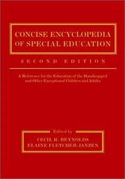 Tapa de Concise encyclopedia of special education