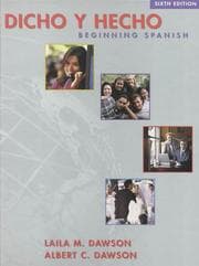 Tapa de Dicho y hecho, Activities Manual