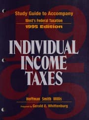 Tapa de Study guide to accompany West's federal taxation