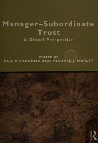 Tapa de Manager-subordinate trust in different cultures