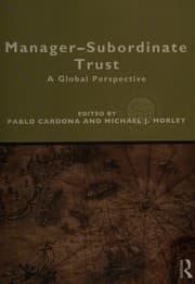 Tapa de Manager-subordinate trust in different cultures