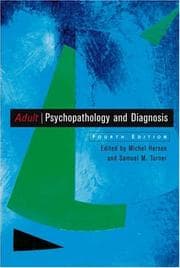 Tapa de Adult psychopathology and diagnosis