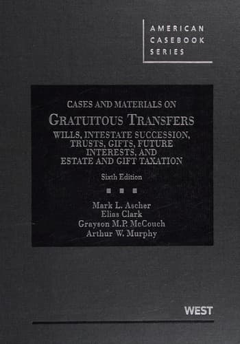 Tapa de Cases and materials on gratuitous transfers