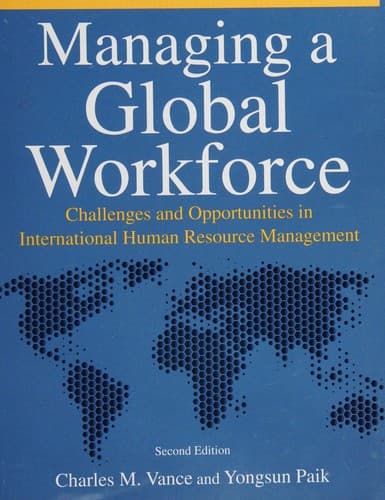 Tapa de Managing a global workforce