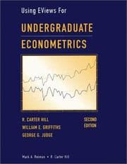 Tapa de Using EViews for undergraduate econometrics