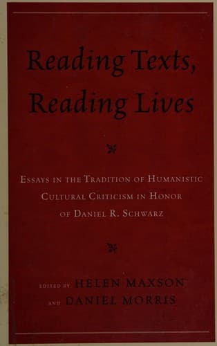 Tapa de Reading texts, reading lives