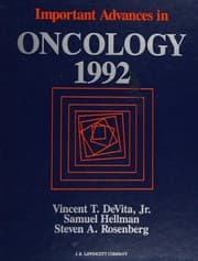 Tapa de Important advances in oncology 1992
