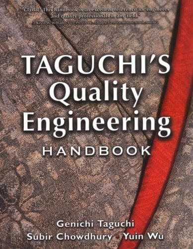 Tapa de Taguchi's Quality Engineering Handbook