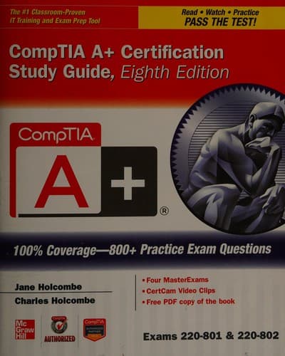 Tapa de CompTIA A+ certification study guide