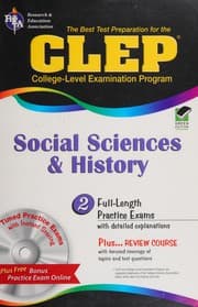 Tapa de The best test preparation for the CLEP social sciences and history