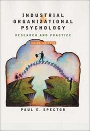 Tapa de Industrial and Organizational Psychology