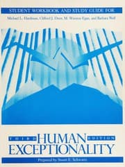 Tapa de Student workbook and study guide for Hardman, Drew, Egan, and Wolf Human exceptionality