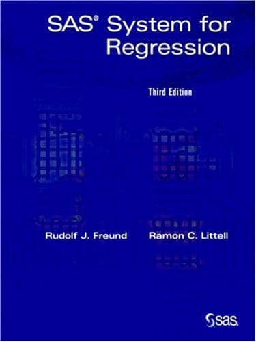 Tapa de SAS(r) System for Regression, 3rd Edition